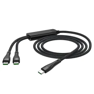 1.2M 100W Input And 20W Output 2-In-1 Type-C To Type-C Data Cable Mx-Cb156