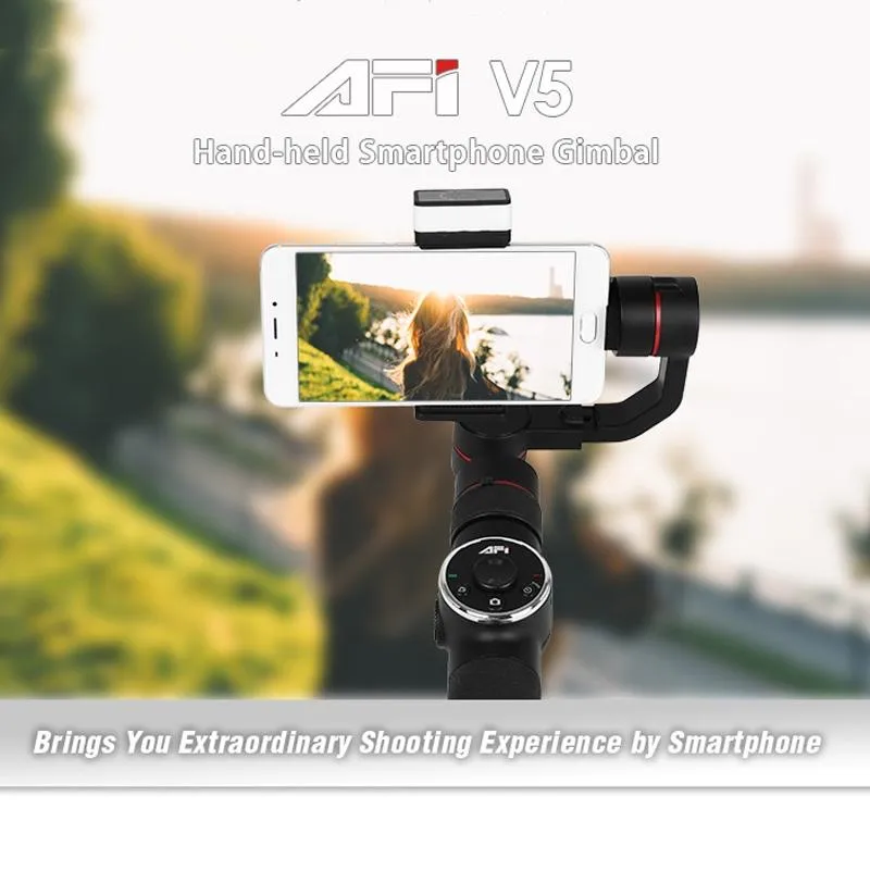3-Axis Gimbal Stabilizer | Tripod Mount & Fill Light | Smartphone Compatibility | Black