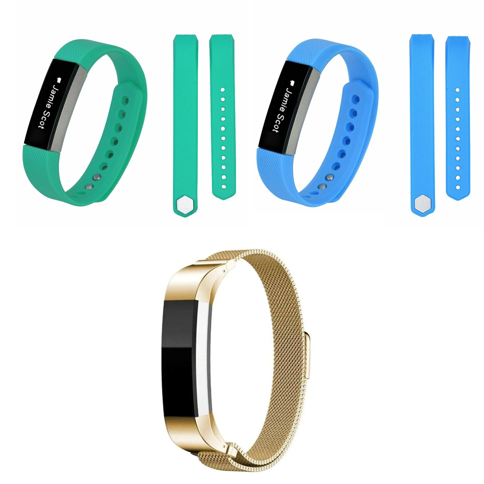 3 x Fitbit Alta Straps Metal Refresh Bundle