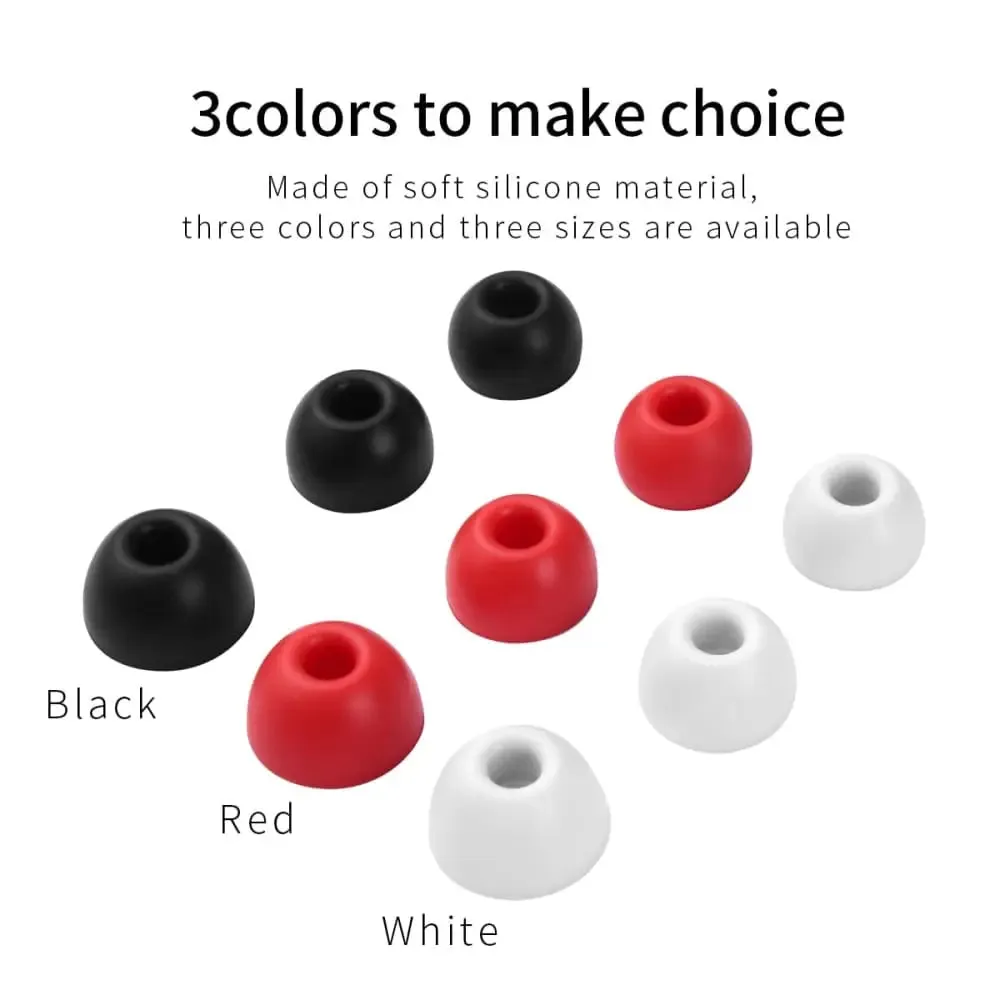 6 Pcs Anti-slip Silicone Ear Tips for Beats Fit Pro Wireless Headphones