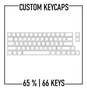 65% Custom Keycaps Set ( ANSI | 66 Keys )