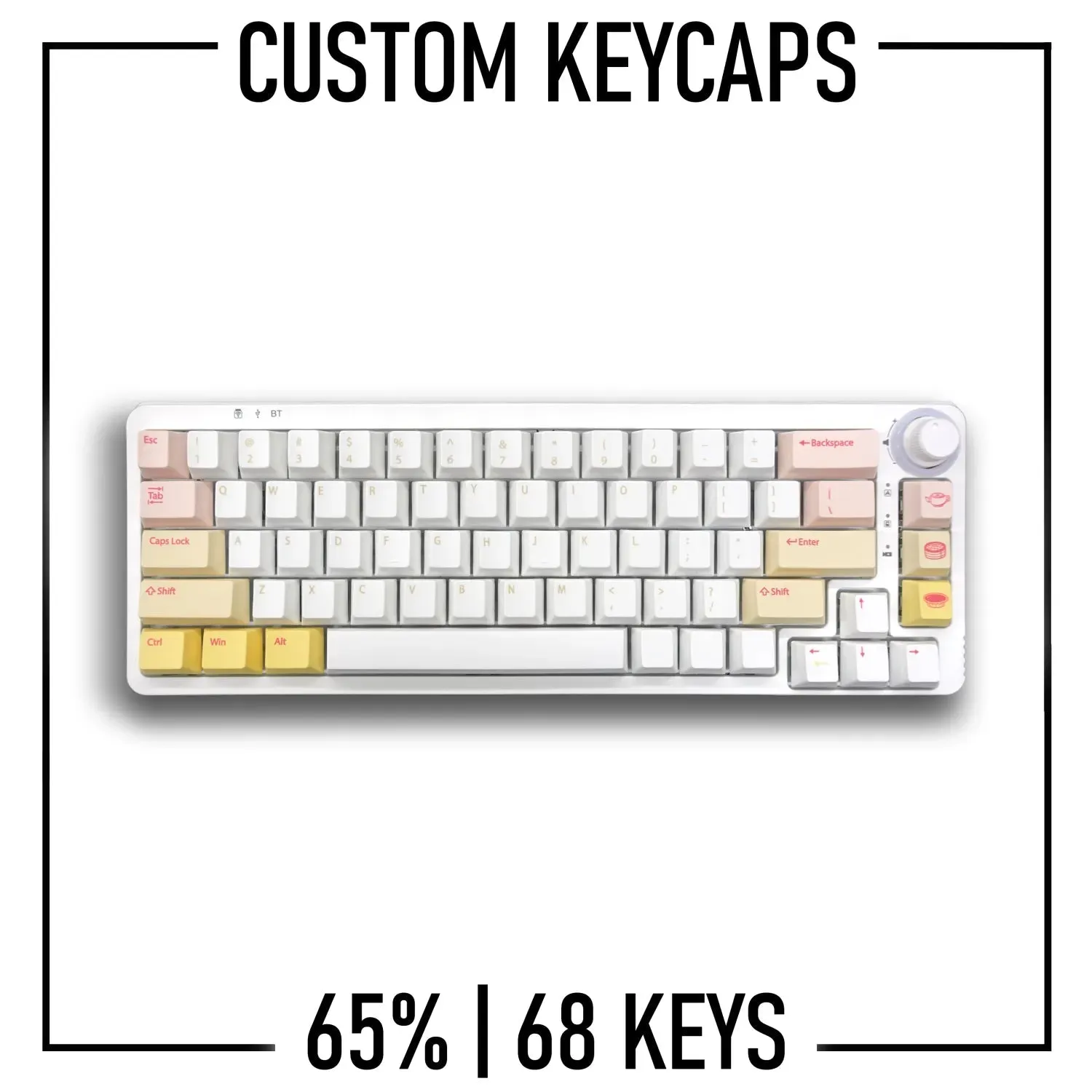65% Custom Keycaps Set ( ANSI | 68 Keys )