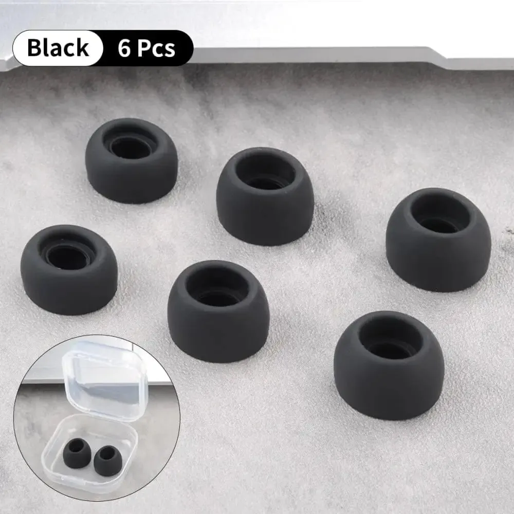 6pcs Anti-slip Silicone Ear Tips for Realme Air Buds 2 Earphone