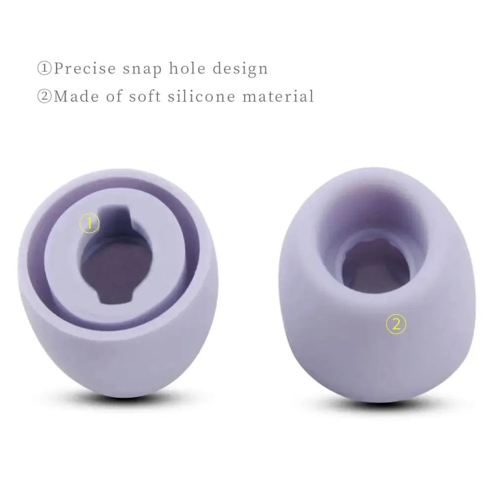 6pcs Anti-slip Silicone Ear Tips for Realme Air Buds 2 Earphone
