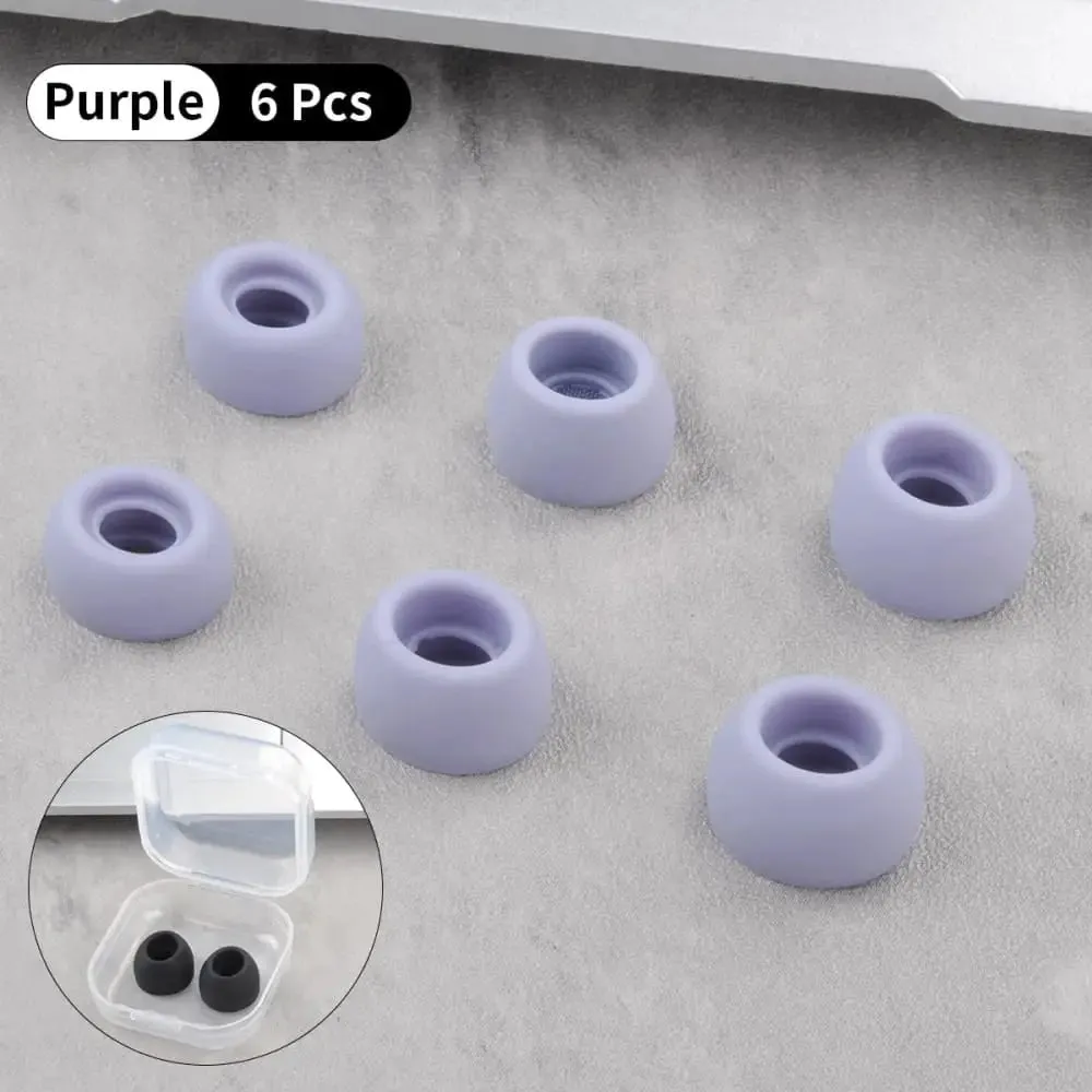 6pcs Anti-slip Silicone Ear Tips for Realme Air Buds 2 Earphone