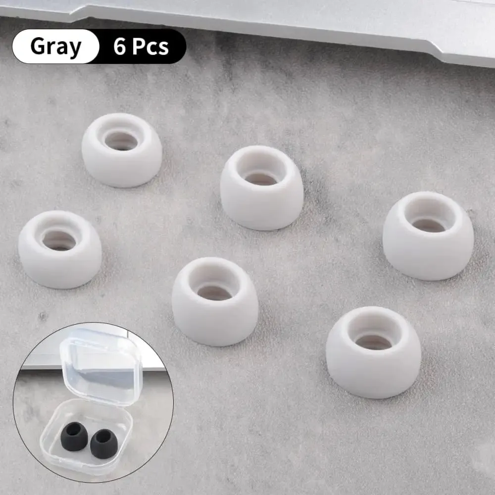 6pcs Anti-slip Silicone Ear Tips for Realme Air Buds 2 Earphone