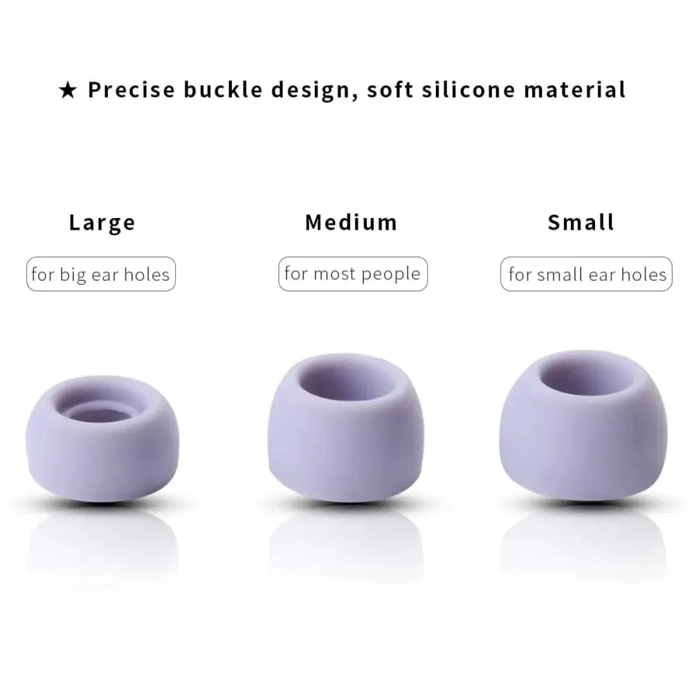 6pcs Anti-slip Silicone Ear Tips for Realme Air Buds 2 Earphone