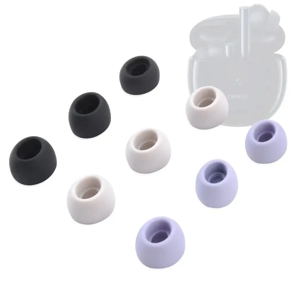 6pcs Anti-slip Silicone Ear Tips for Realme Air Buds 2 Earphone