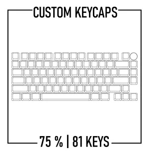 75% Keyboard Custom Keycaps Set | PBT Keycaps ( ANSI | 81 Keys )