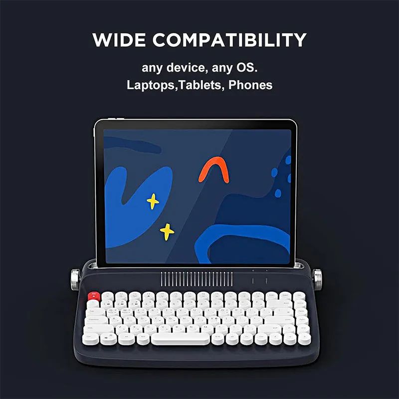 ACGAM ACTTO B303 Typewriter Retro Bluetooth Membrane Keyboard