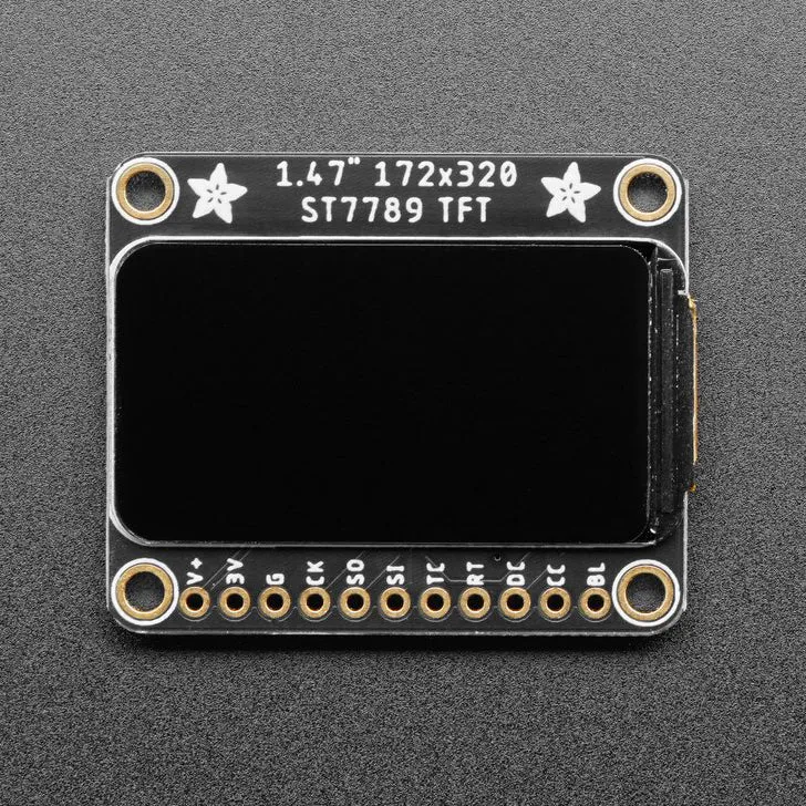 Adafruit 1.47" 320x172 Rounded IPS Display