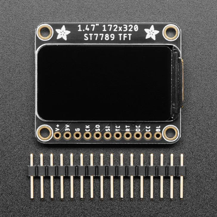 Adafruit 1.47" 320x172 Rounded IPS Display