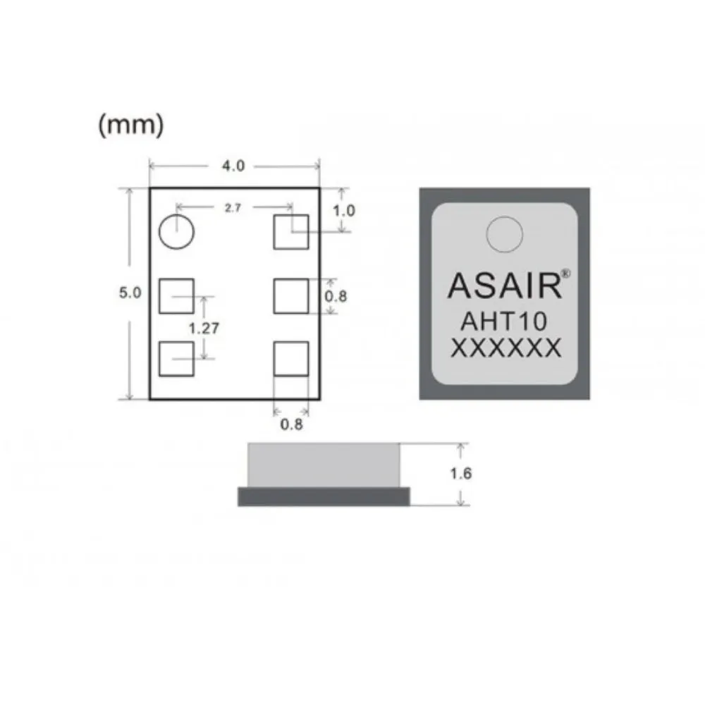 AHT10 High Precision Digital Temperature And Humidity Measurement Module