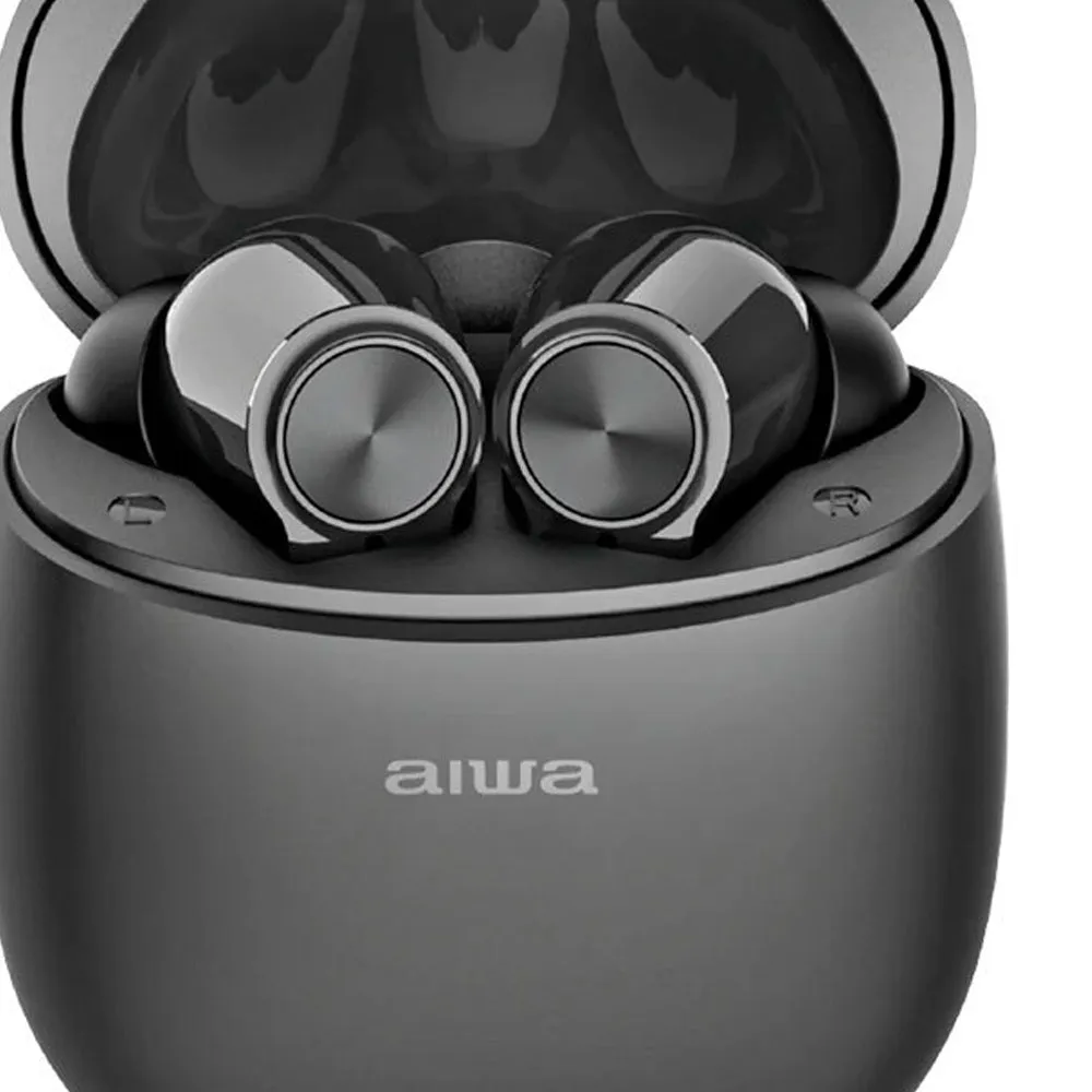 AIWA In-Ear Gelstem Bluetooth Earbuds (Black)