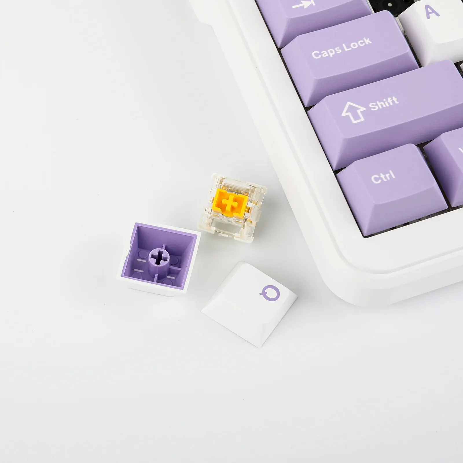 Ajazz AK820 MAX Purple-White-Blue Magneti c keyboard RGB With Screen Wired&Wireless(Magnetic switch)