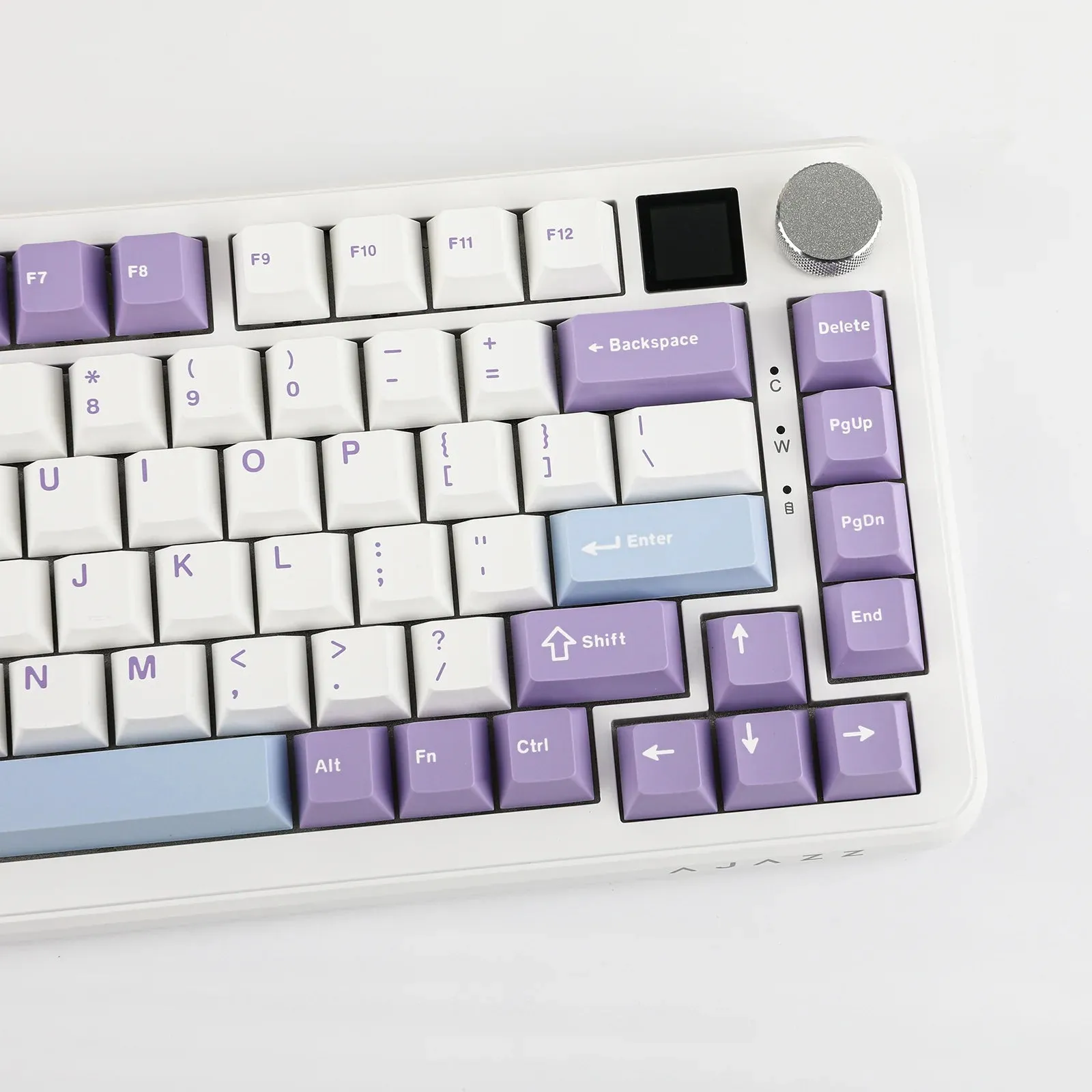 Ajazz AK820 MAX Purple-White-Blue Magneti c keyboard RGB With Screen Wired&Wireless(Magnetic switch)