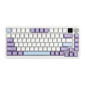 Ajazz AK820 MAX Purple-White-Blue Magneti c keyboard RGB With Screen Wired&Wireless(Magnetic switch)
