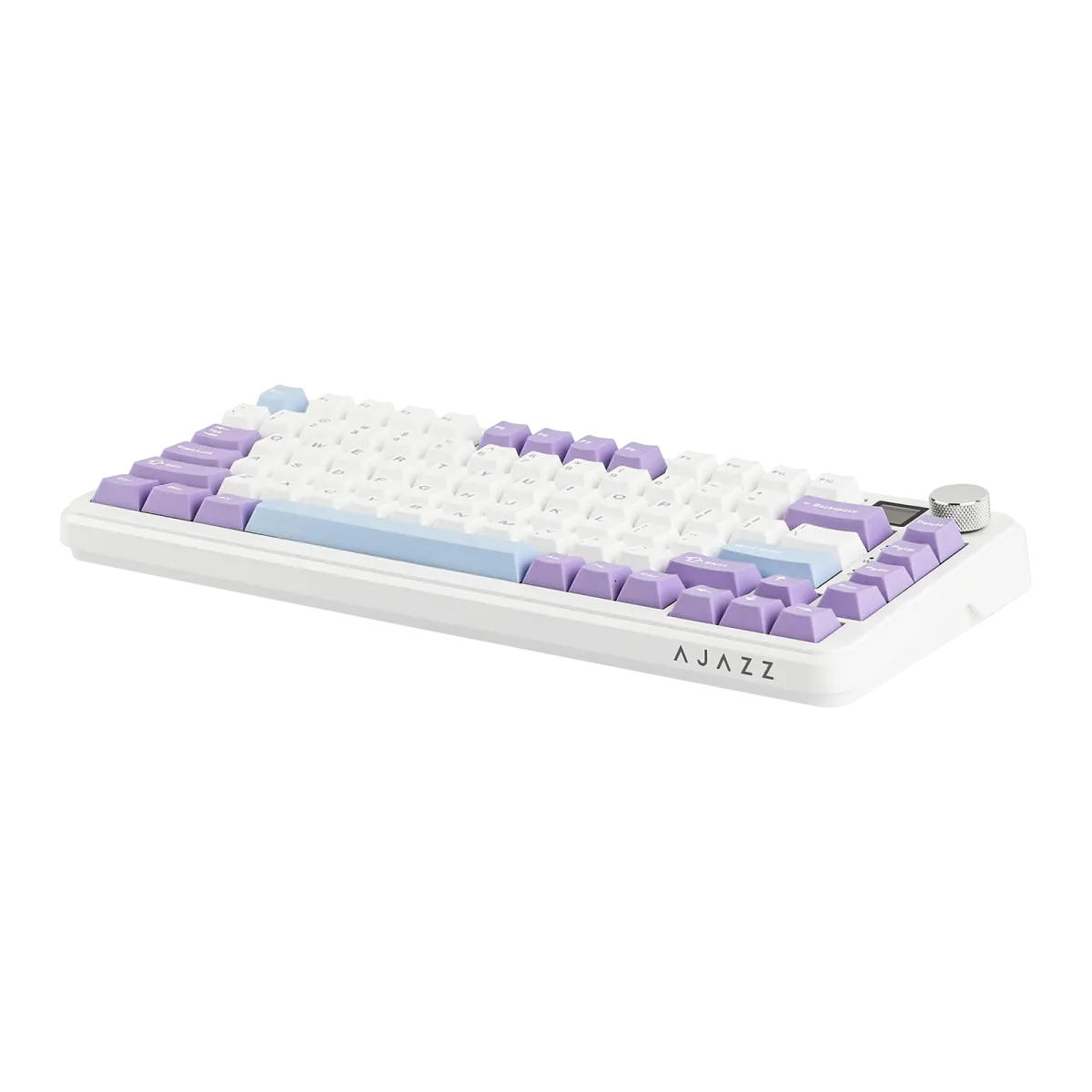 Ajazz AK820 MAX Purple-White-Blue Magneti c keyboard RGB With Screen Wired&Wireless(Magnetic switch)