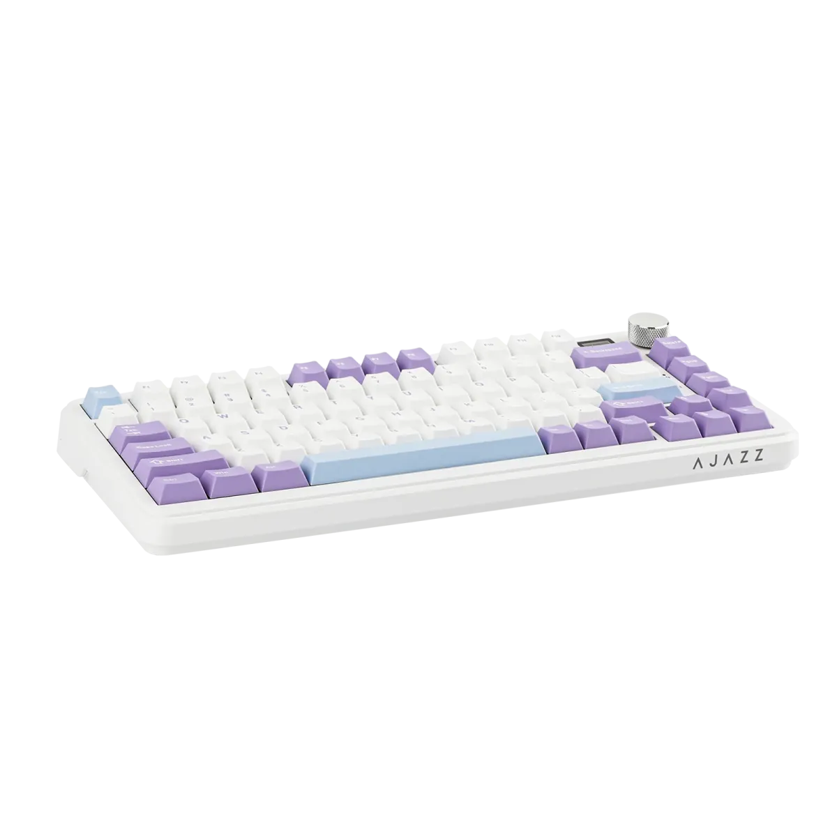 Ajazz AK820 MAX Purple-White-Blue Magneti c keyboard RGB With Screen Wired&Wireless(Magnetic switch)