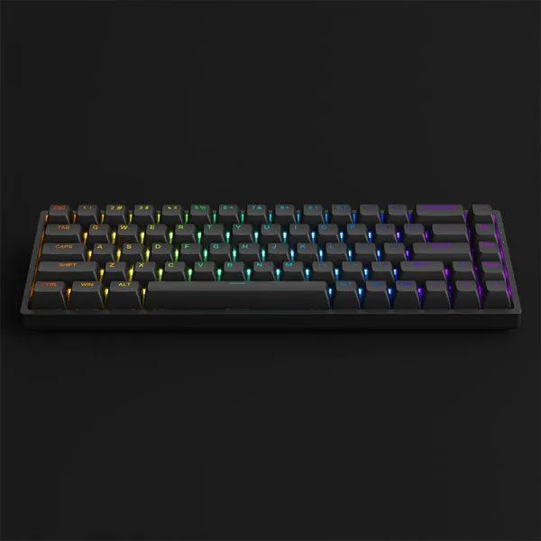 Akko 3068S Shine-Through RGB Hot-Swappable Mechanical Keyboard Black (Akko CS Jelly Purple)