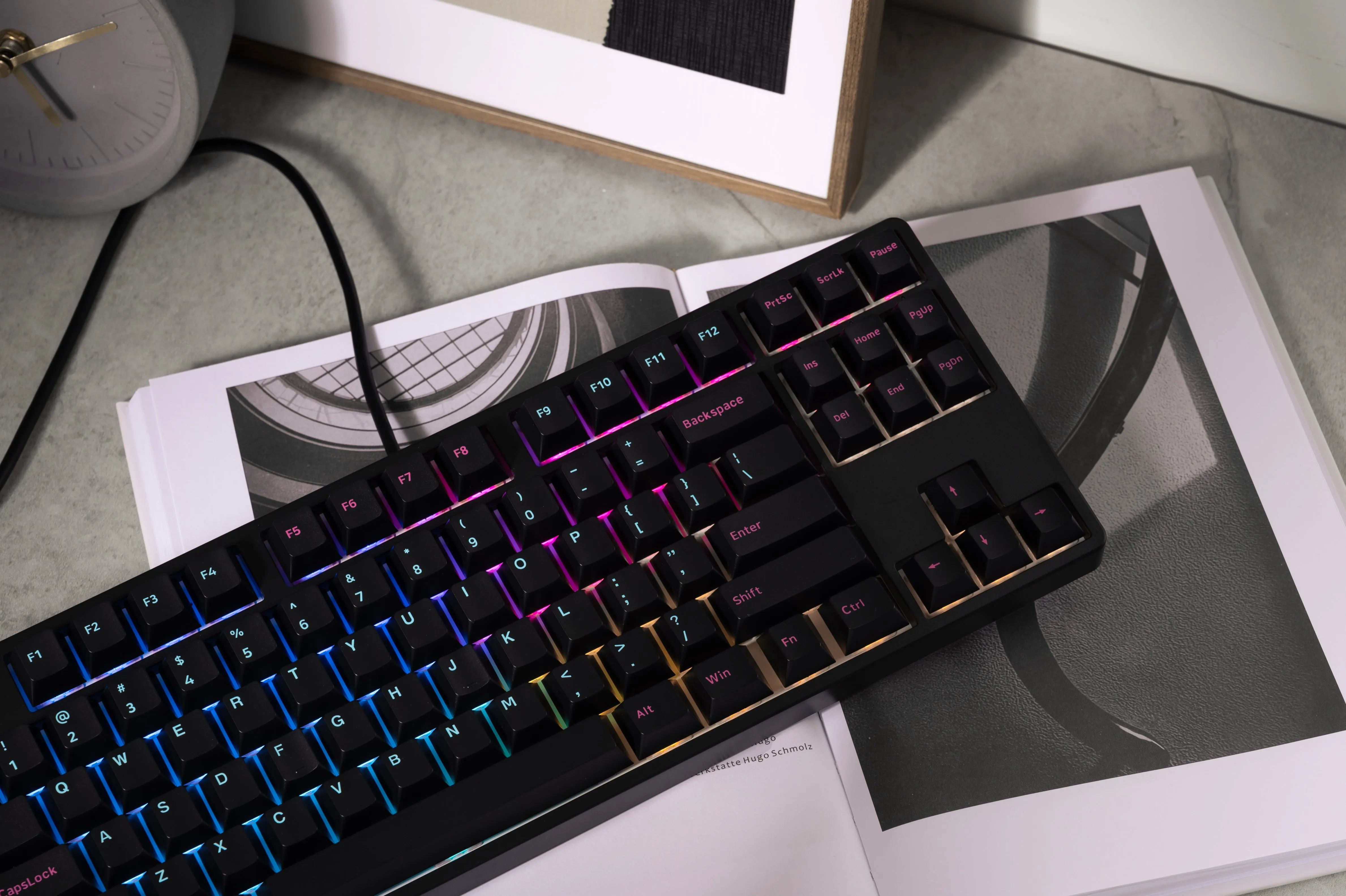 Akko 5087S VIA RGB Hot-Swappable Mechanical Keyboard Midnight (Gateron Pink-Lubed)
