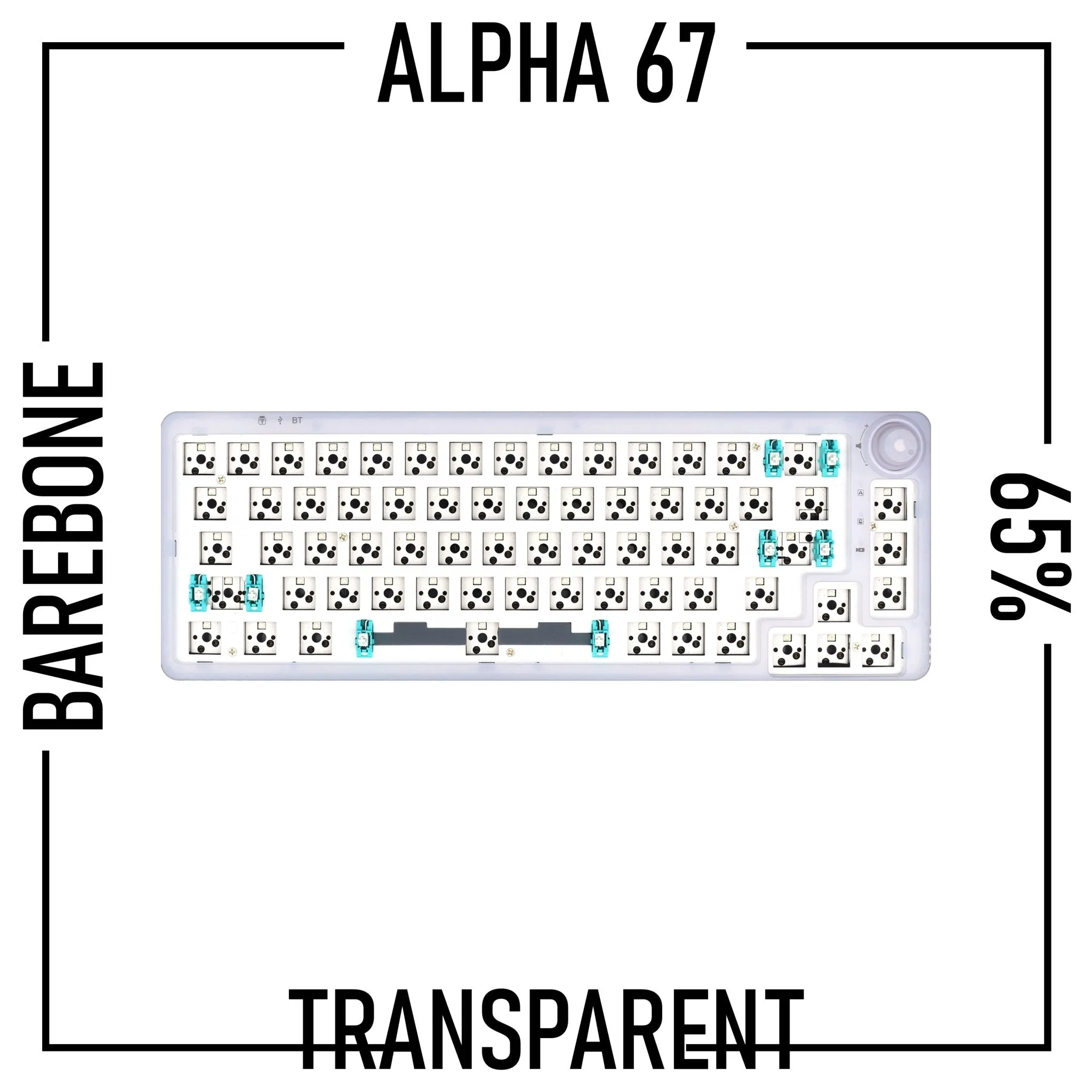 Alpha 67 - 65% Wireless Mechanical Keyboard Barebone Kit