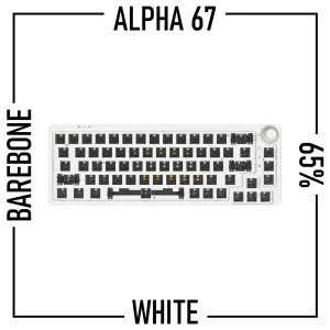 Alpha 67 - 65% Wireless Mechanical Keyboard Barebone Kit