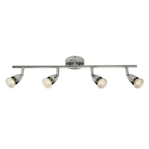 Amalfi 4 x 50 Watt GU10 Chrome Quad Bar Spot Light