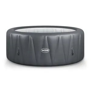 Atlantic | 4-Person Inflatable Hot Tub | Integrated Heater | Dark Grey
