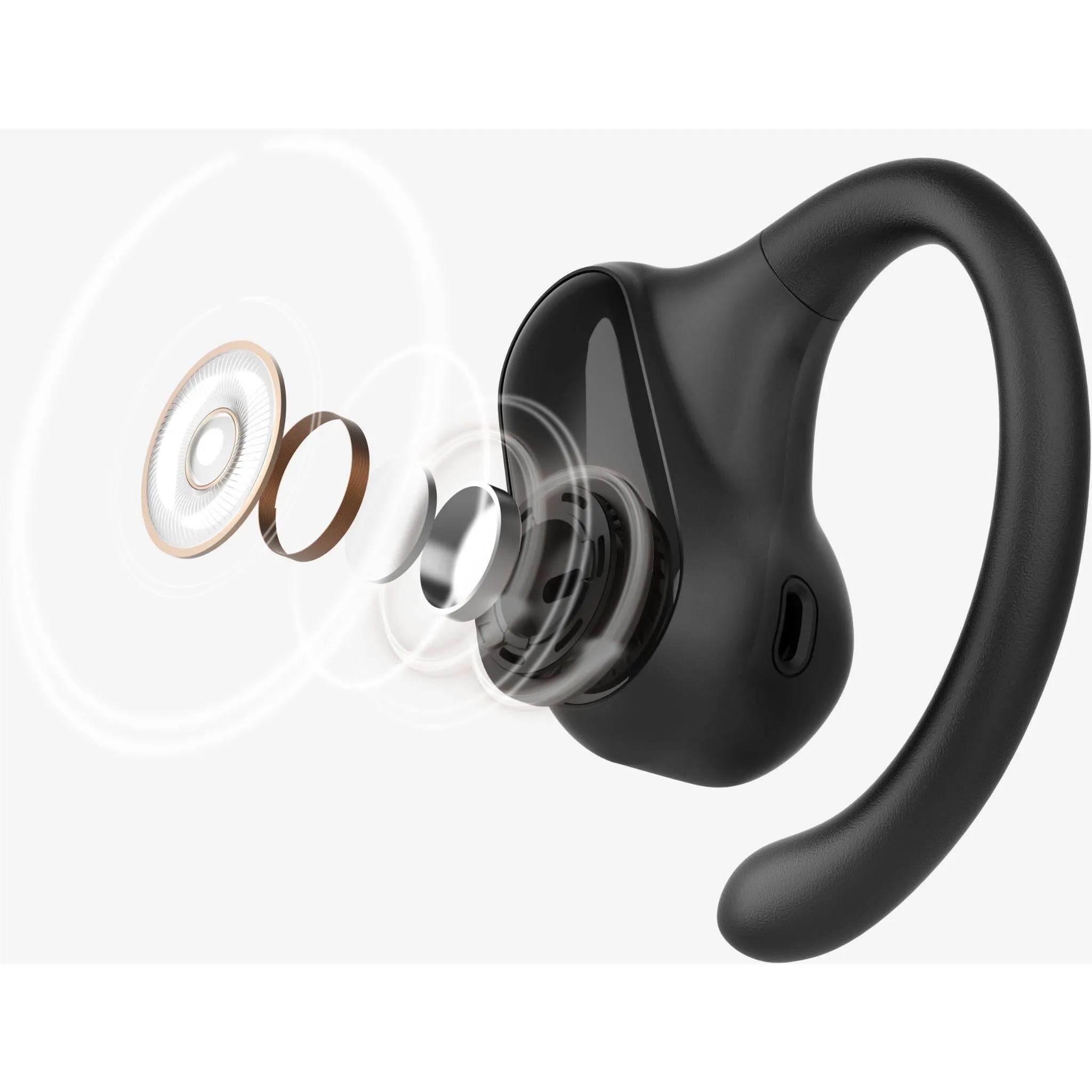 Belkin SoundForm ClearFit Open Ear True Wireless Headphones (Black)