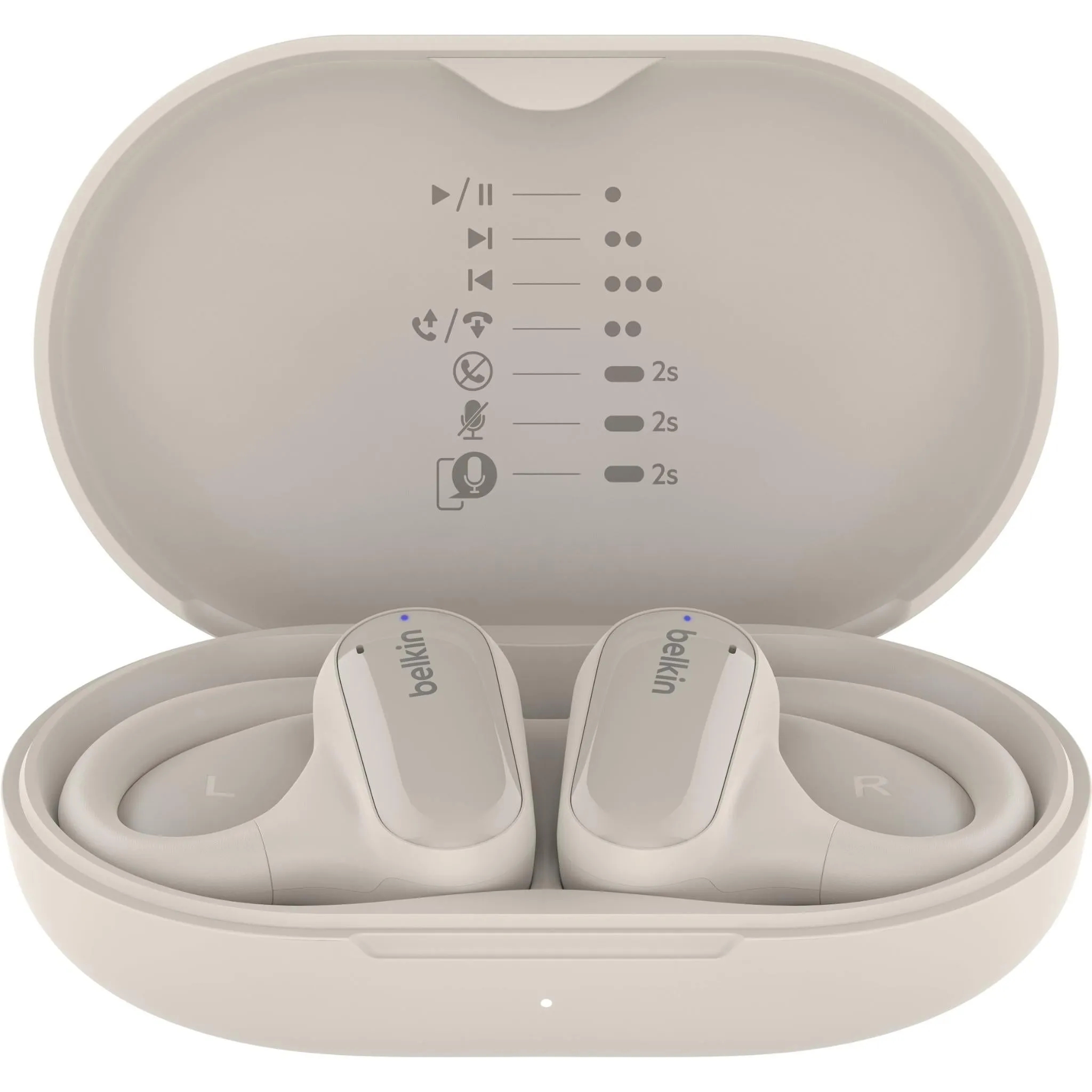 Belkin SoundForm ClearFit Open Ear True Wireless Headphones (Sand)