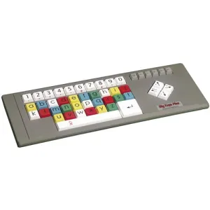 Big Keys Plus Large Key Desktop Keyboard Multi with Coloured Keys and Lower Case ABC Layout