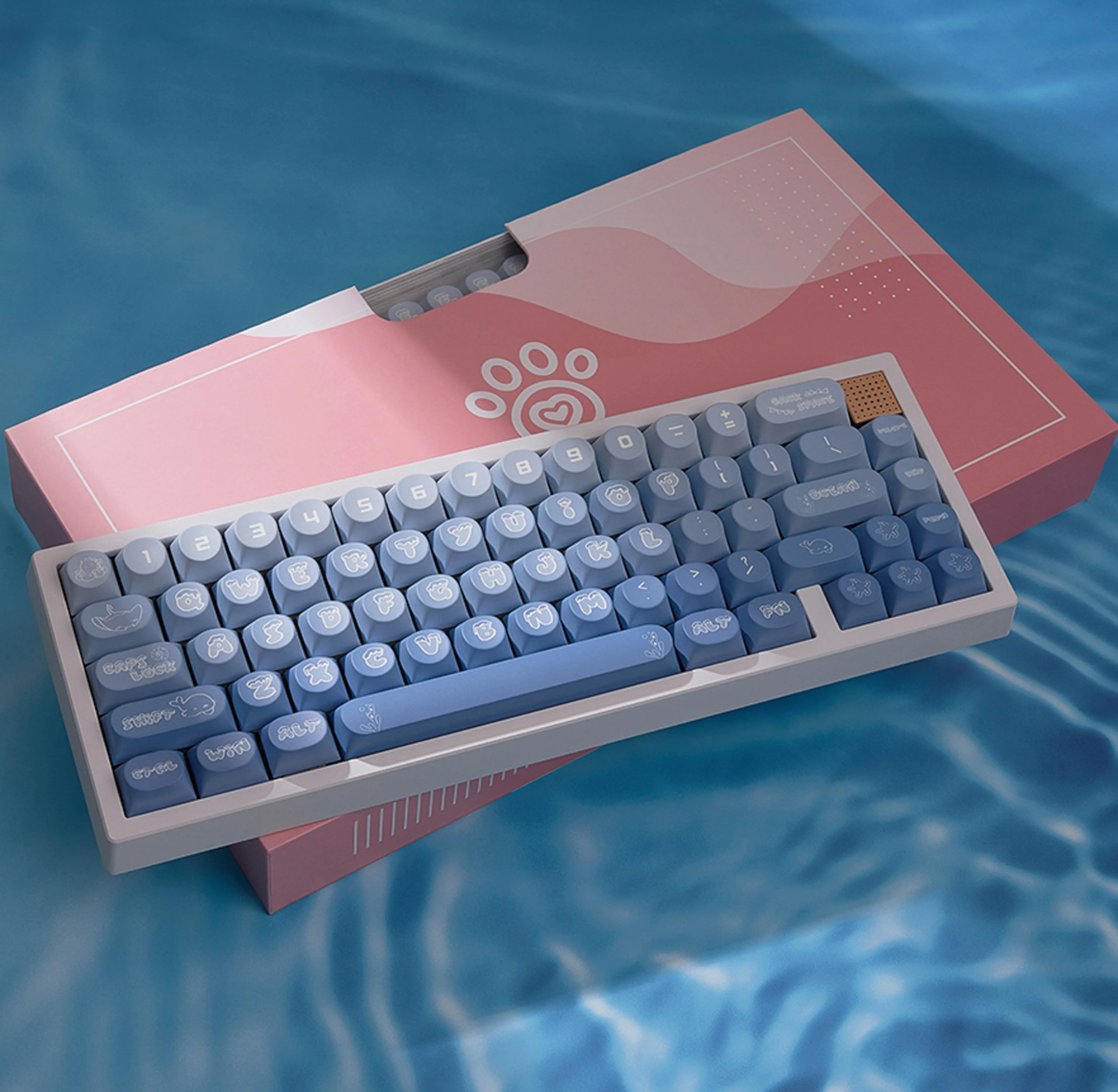 Chilkey Ocean Party Custom Keycaps