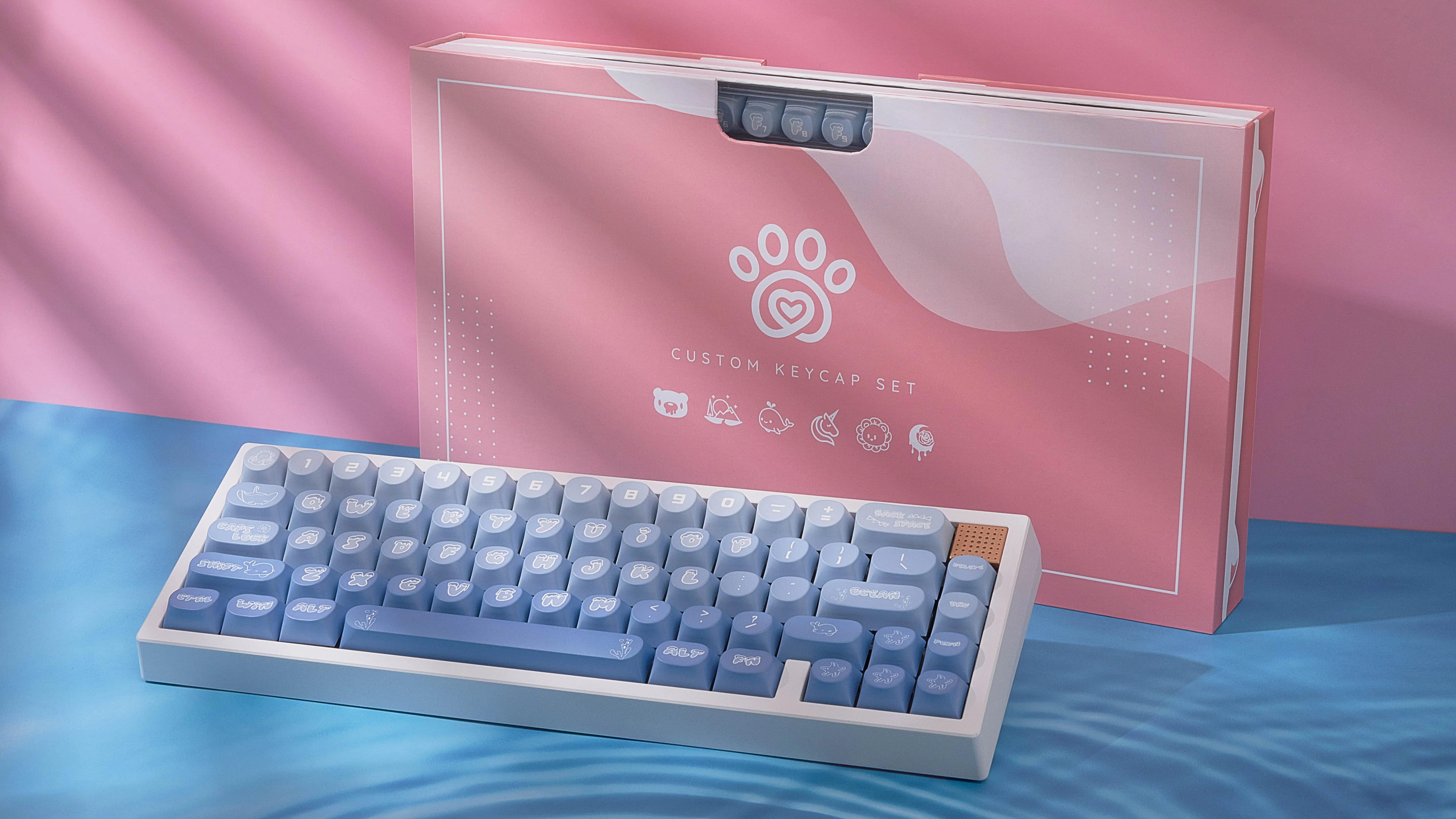 Chilkey Ocean Party Custom Keycaps