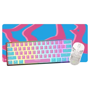 Clix Cotton Candy Pink - 60% Mechanical Gaming Bundle
