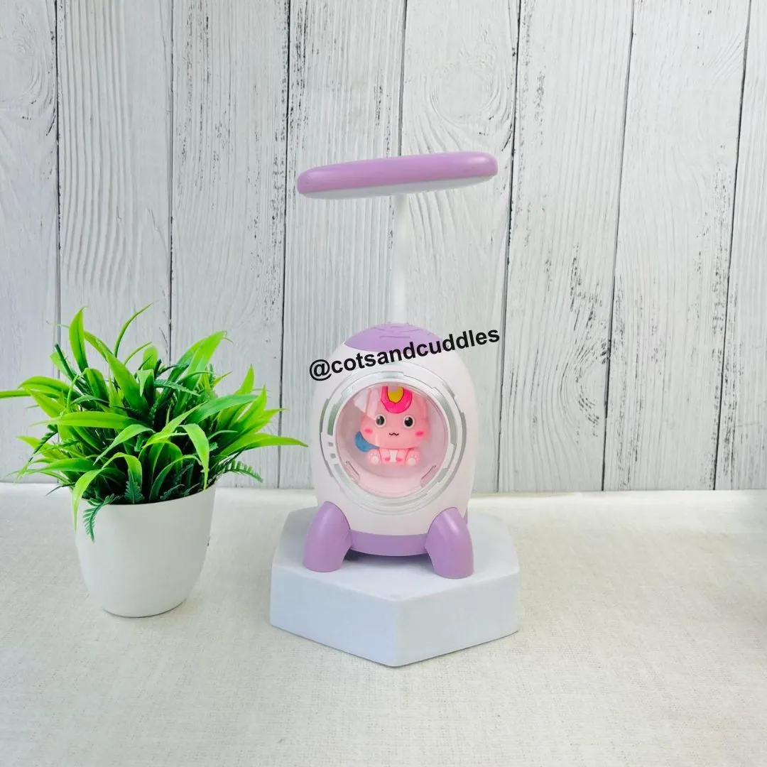 Cute Rocket Shape 2-in-1 LED Table Desk Flexible LED Lamp