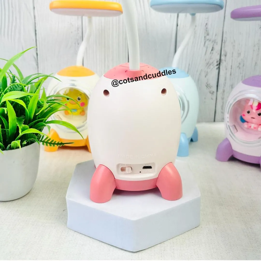 Cute Rocket Shape 2-in-1 LED Table Desk Flexible LED Lamp
