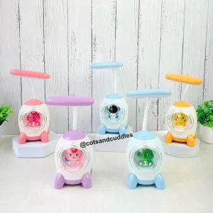 Cute Rocket Shape 2-in-1 LED Table Desk Flexible LED Lamp