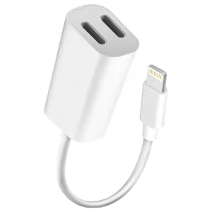 Double Lightning Jack Y Cable For Iphone