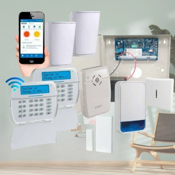 DSC Neo Wireless Home Alarm System, Super Deluxe Kit