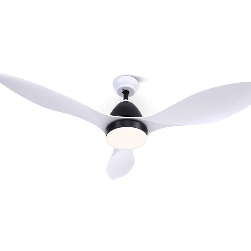 Energy-Efficient 48" Ceiling Fan w/ DC Motor, LED Light, Remote - Devanti