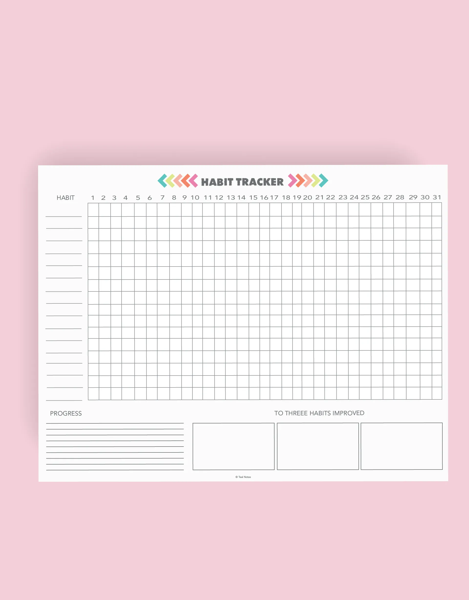 Fitness Journal Printable Kit (50 Pages)