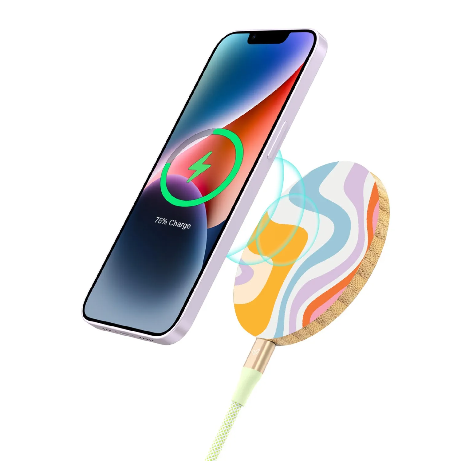 Funky Flow - Bamboo Wireless Charger