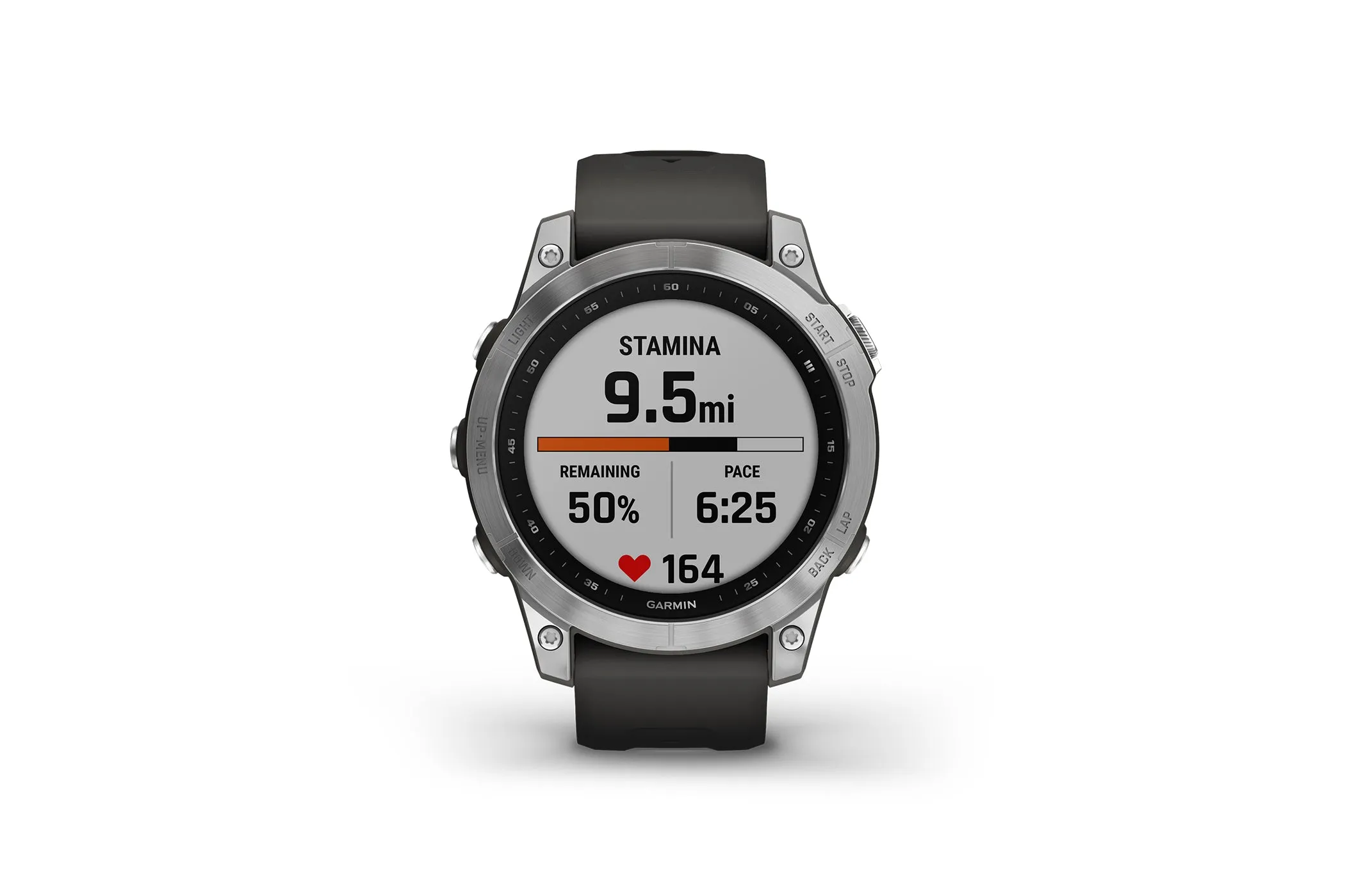 Garmin Fenix 7 Smartwatch Silver Graphite Band