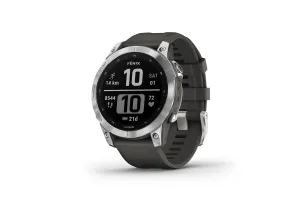 Garmin Fenix 7 Smartwatch Silver Graphite Band