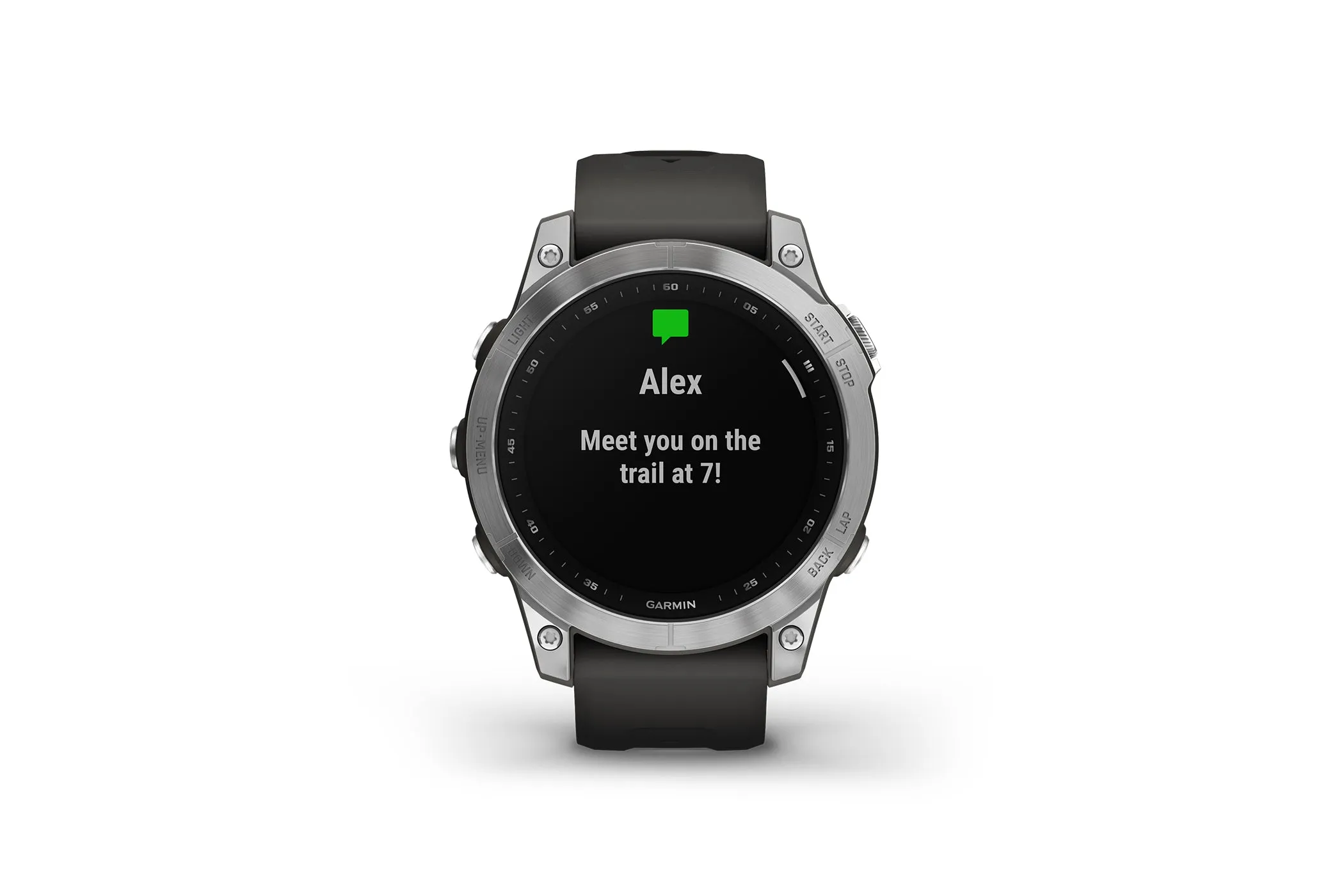Garmin Fenix 7 Smartwatch Silver Graphite Band