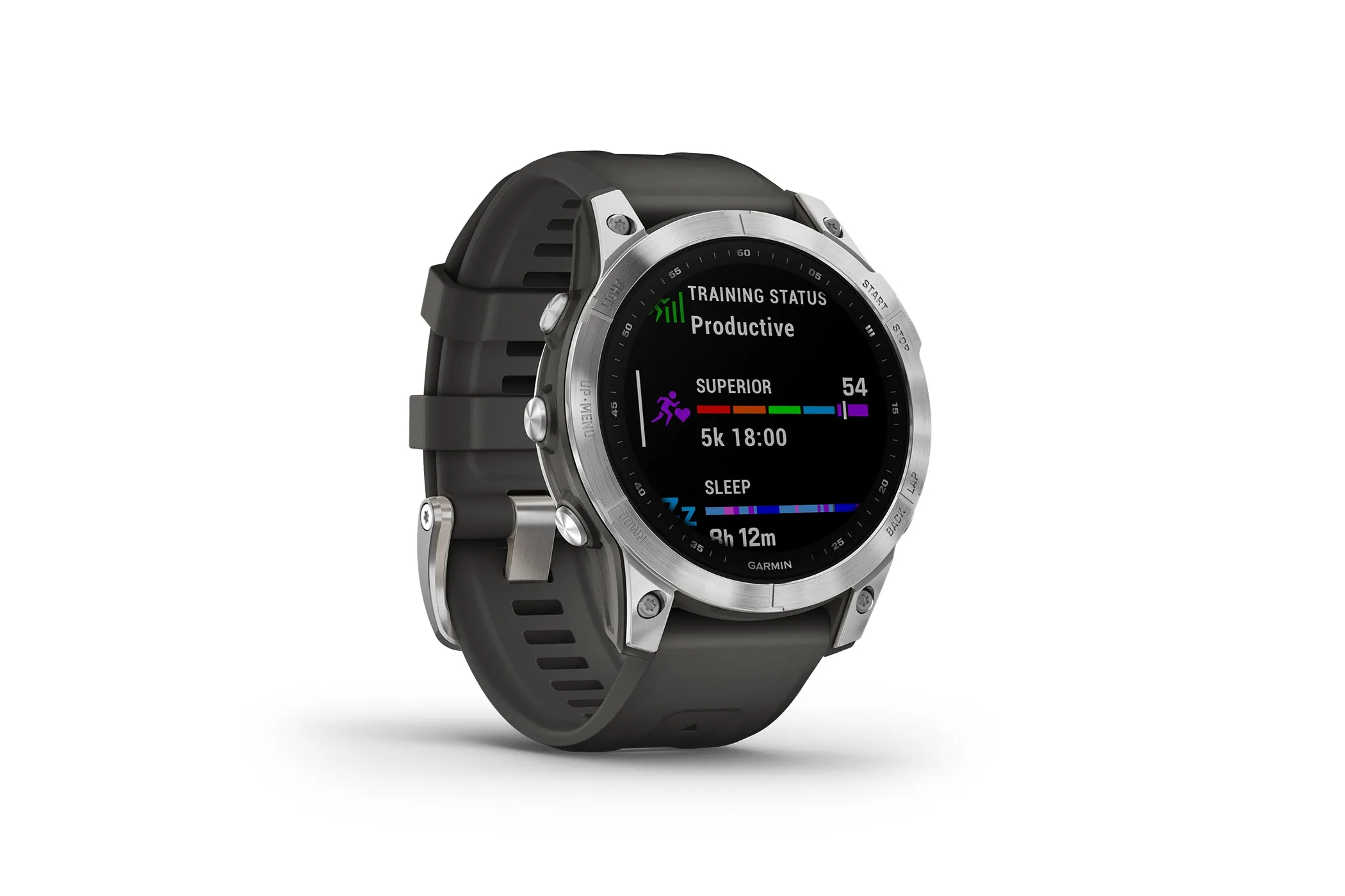 Garmin Fenix 7 Smartwatch Silver Graphite Band