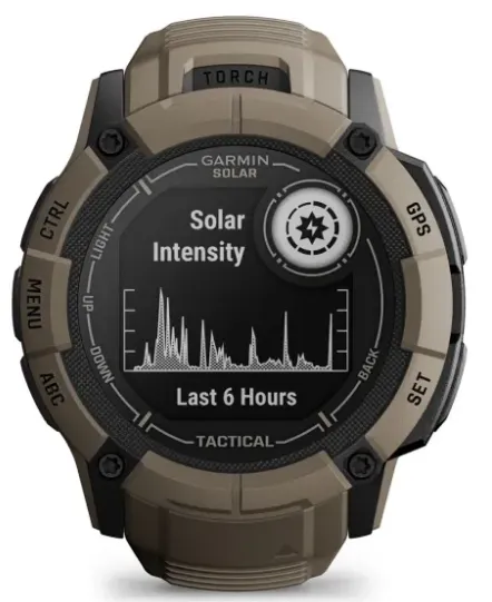 Garmin Instinct® 2X Solar - Tactical Edition 50 MM Rugged Hybrid Smartwatch