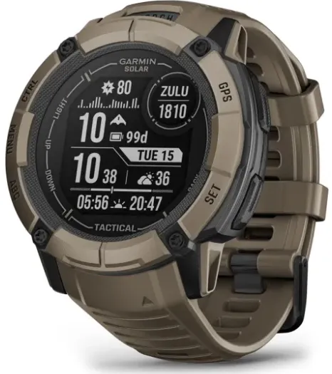 Garmin Instinct® 2X Solar - Tactical Edition 50 MM Rugged Hybrid Smartwatch