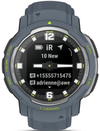 Garmin Instinct® Crossover - Standard Edition Rugged Hybrid Smartwatch